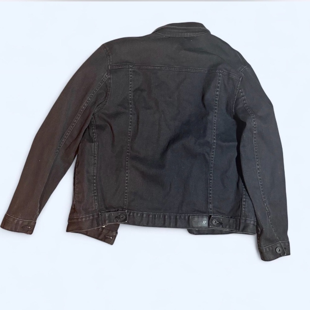 Fullhead Denim Co. Black Denim Trucker Jacket - Size Large - Picture 3 of 4
